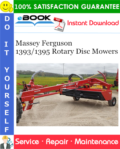 Thumbnail ☆☆ Best ☆☆ Massey Ferguson 1393/1395 Rotary Disc Mowers Service Repair Manual