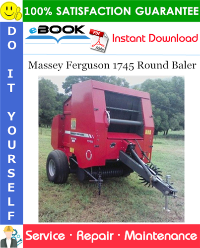 Thumbnail ☆☆ Best ☆☆ Massey Ferguson 1745 Round Baler Service Repair Manual (Serial Number: AHR02235 and up)