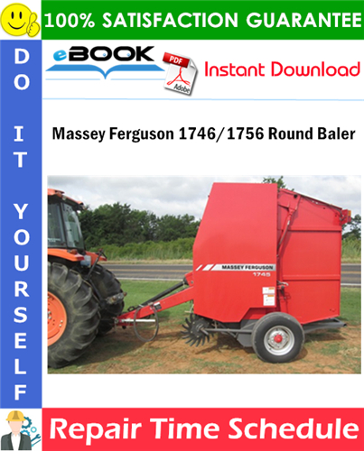Thumbnail ☆☆ Best ☆☆ Massey Ferguson 1746/1756 Round Baler Repair Time Schedule Manual