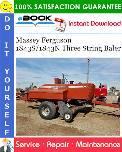 Thumbnail ☆☆ Best ☆☆ Massey Ferguson 1843S/1843N Three String Baler Service Repair Manual