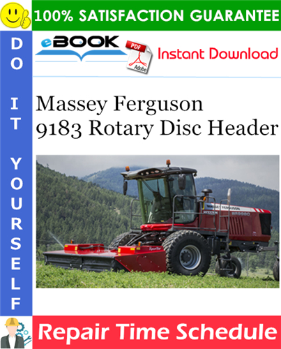 Thumbnail ☆☆ Best ☆☆ Massey Ferguson 9183 Rotary Disc Header Repair Time Schedule Manual Thumbnail ☆☆ Best ☆☆ Massey Ferguson 9183 Rotary Disc Header Repair Time Schedule Manual
