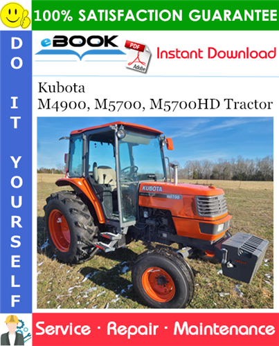 Thumbnail ☆☆ Best ☆☆ Kubota M4900, M5700, M5700HD Tractor Service Repair Manual Thumbnail ☆☆ Best ☆☆ Kubota M4900, M5700, M5700HD Tractor Service Repair Manual