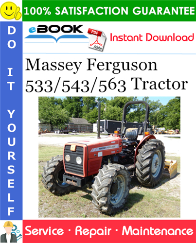 Thumbnail ☆☆ Best ☆☆ Massey Ferguson 533/543/563 Tractor Service Repair Manual