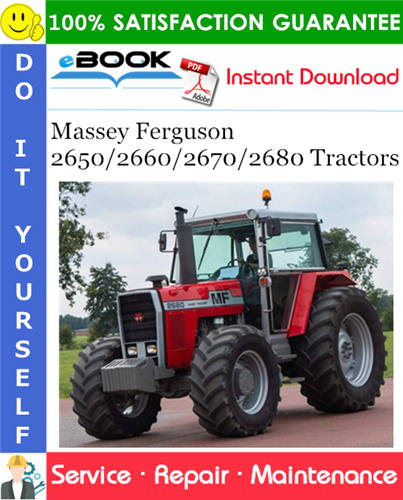 Thumbnail ☆☆ Best ☆☆ Massey Ferguson 2650/2660/2670/2680 Tractors Service Repair Manual