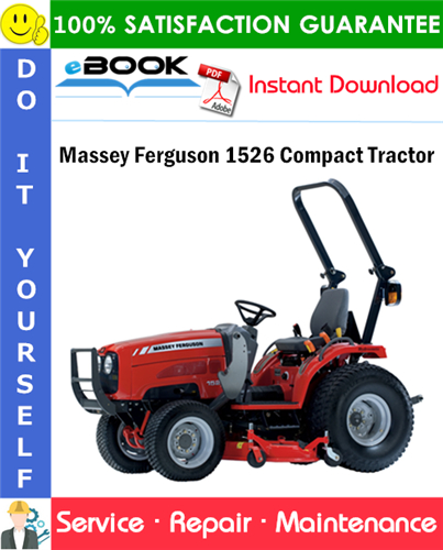 Thumbnail ☆☆ Best ☆☆ Massey Ferguson 1526 Compact Tractor Service Repair Manual