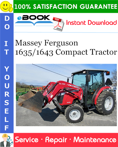 Thumbnail ☆☆ Best ☆☆ Massey Ferguson 1635/1643 Compact Tractor Service Repair Manual