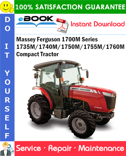 Thumbnail ☆☆ Best ☆☆ Massey Ferguson 1700M Series 1735M/1740M/1750M/1755M/1760M Compact Tractor Service Repair Manual