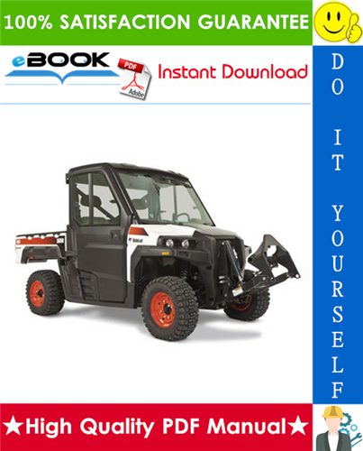 Thumbnail ☆☆ Best ☆☆ Bobcat 3450 Utility Vehicle Service Repair Manual + Operation & Maintenance Manual + Electrical/Wiring/Hydraulic/Hydrostatic Schematic