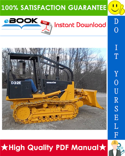 Thumbnail ☆☆ Best ☆☆ Komatsu D32E-1, D32P-1, D38E-1, D38P-1, D39E-1, D39P-1 Bulldozer Operation & Maintenance Manual