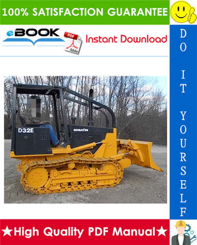 Thumbnail ☆☆ Best ☆☆ Komatsu D32E-1A, D32P-1A, D38E-1A, D38P-1A, D39E-1A, D39P-1A Crawler Tractor Operation & Maintenance Manual