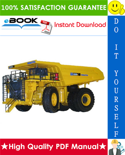 Thumbnail ☆☆ Best ☆☆ Komatsu 830E Dump Truck Operation & Maintenance Manual (Serial Number: A30710 - A30732)