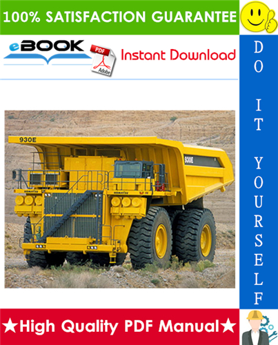 Thumbnail ☆☆ Best ☆☆ Komatsu 930E-3 Dump Truck Operation & Maintenance Manual (Serial Number: A30310 thru A30328)