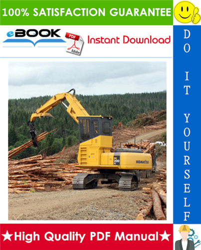 Thumbnail ☆☆ Best ☆☆ Komatsu PC200LL-7L, PC220LL-7L Logging Excavator Operation & Maintenance Manual (Serial Number: A86001 and UP)