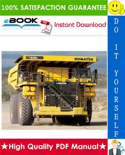 Thumbnail ☆☆ Best ☆☆ Komatsu 830E Dump Truck Operation & Maintenance Manual (Serial Number: A30733 & up) Thumbnail ☆☆ Best ☆☆ Komatsu 830E Dump Truck Operation & Maintenance Manual (Serial Number: A30733 & up)
