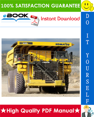 Thumbnail ☆☆ Best ☆☆ Komatsu 830E Dump Truck Operation & Maintenance Manual (Serial Number: A30741 & up) Thumbnail ☆☆ Best ☆☆ Komatsu 830E Dump Truck Operation & Maintenance Manual (Serial Number: A30741 & up)