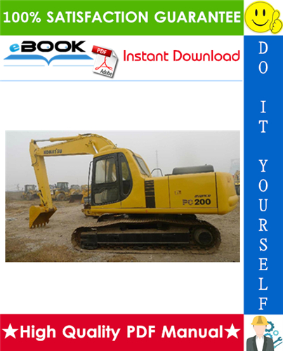 Thumbnail ☆☆ Best ☆☆ Komatsu PC200-6, PC200LC-6, PC210LC-6, PC220LC-6, PC250LC-6 Hydraulic Excavator Operation & Maintenance Manual (Serial Number: A80001 and up)