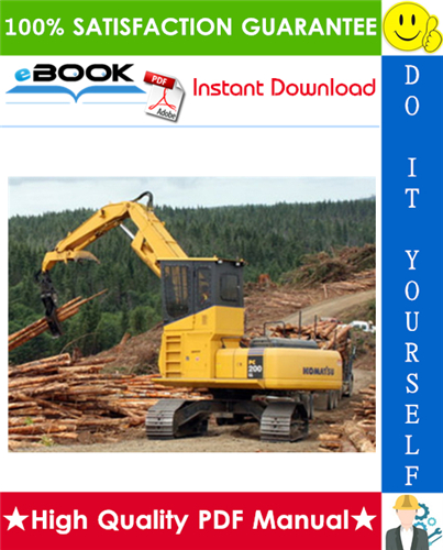 Thumbnail ☆☆ Best ☆☆ Komatsu PC200LL-8, PC220LL-8 Logging Excavator Operation & Maintenance Manual (Serial Number: A87001 and up)