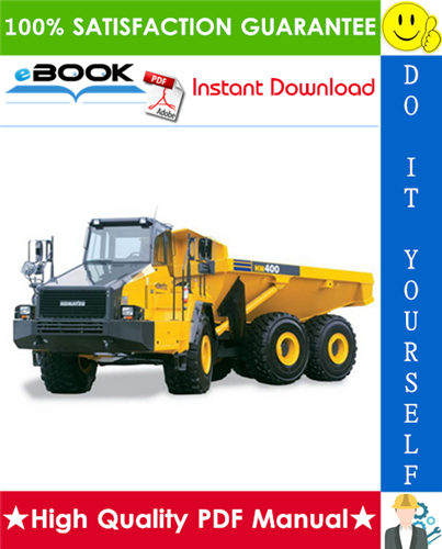 Thumbnail ☆☆ Best ☆☆ Komatsu HM400-1L Articulated Dump Truck Operation & Maintenance Manual (Serial Number: A10001 and UP)