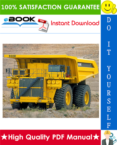 Thumbnail ☆☆ Best ☆☆ Komatsu 930E-4 Dump Truck Field Assembly Manual (Serial Number: A30462 & UP)