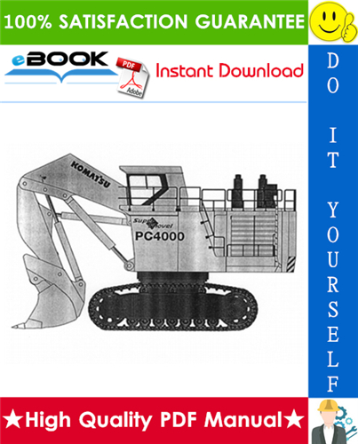 Thumbnail ☆☆ Best ☆☆ Komatsu Hydraulic mining Shovel PC4000 General Assembly Procedure Manual