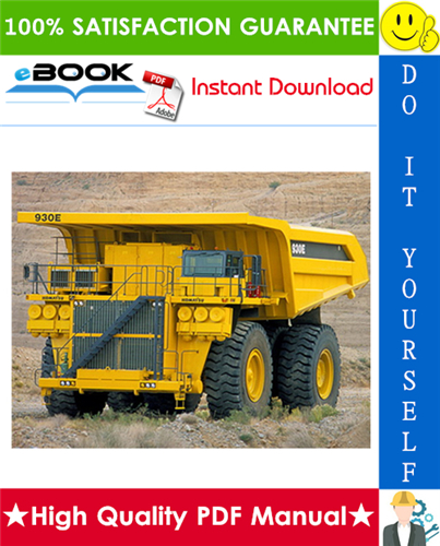Thumbnail ☆☆ Best ☆☆ Komatsu 930E-2 Dump Truck Service Repair Manual (Serial Number: A30156 thru A30180)