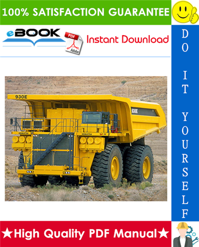 Thumbnail ☆☆ Best ☆☆ Komatsu 930E-2 Dump Truck Service Repair Manual (Serial Number: A30296, A30297, A30300)