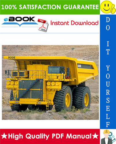 Thumbnail ☆☆ Best ☆☆ Komatsu 930E-3 Dump Truck Service Repair Manual (Serial Number: A30364 & UP)