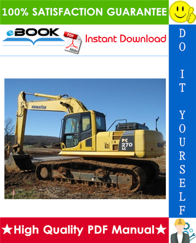 Thumbnail ☆☆ Best ☆☆ Komatsu PC270LC-7L Hydraulic Excavator Service Repair Manual (Serial Number: A86001 and UP) Thumbnail ☆☆ Best ☆☆ Komatsu PC270LC-7L Hydraulic Excavator Service Repair Manual (Serial Number: A86001 and UP)