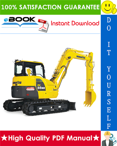 Thumbnail ☆☆ Best ☆☆ Komatsu PC88MR-8 Hydraulic Excavator Service Repair Manual (Serial Number: A90001 and up)