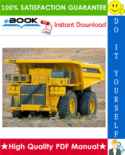 Thumbnail ☆☆ Best ☆☆ Komatsu 930E-4 Dump Truck Service Repair Manual (Serial Number: A30693 - A30749)