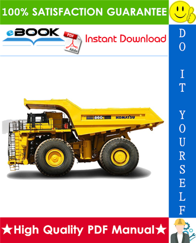 Thumbnail ☆☆ Best ☆☆ Komatsu 860E-1KT Dump Truck Service Repair Manual (Serial Number: A30004 - A30030)