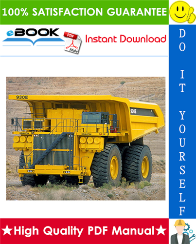 Thumbnail ☆☆ Best ☆☆ Komatsu 930E-4 Dump Truck Service Repair Manual (Serial Number: A30796 - A30989, Tier II)