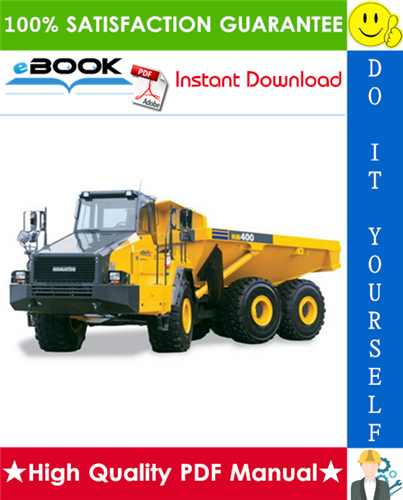 Thumbnail ☆☆ Best ☆☆ Komatsu HM400-1 Articulated Dump Truck Field Assembly Manual (Serial Number: 1001 and up)