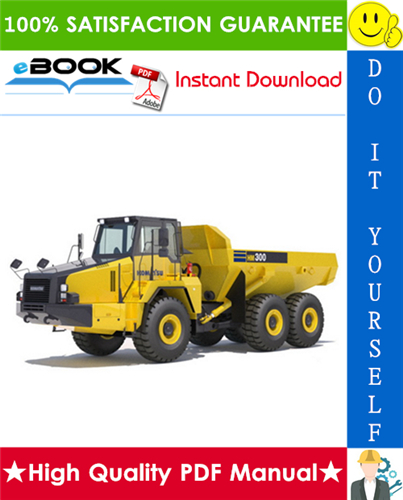 Thumbnail ☆☆ Best ☆☆ Komatsu HM300-2 Articulated Dump Truck Field Assembly Manual (Serial Number: 2001 and up)