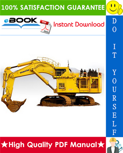 Thumbnail ☆☆ Best ☆☆ Komatsu PC5500-6 Hydraulic Mining Shovel Operation & Maintenance Manual (Serial Number: 15028, 15029, 15030)