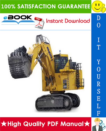 Thumbnail ☆☆ Best ☆☆ Komatsu PC3000-1 Hydraulic Mining Shovel Operation & Maintenance Manual (Serial Number: 6171)