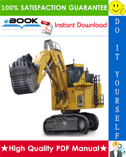 Thumbnail ☆☆ Best ☆☆ Komatsu PC3000-1 Hydraulic Mining Shovel Operation & Maintenance Manual (Serial Number: 6193)