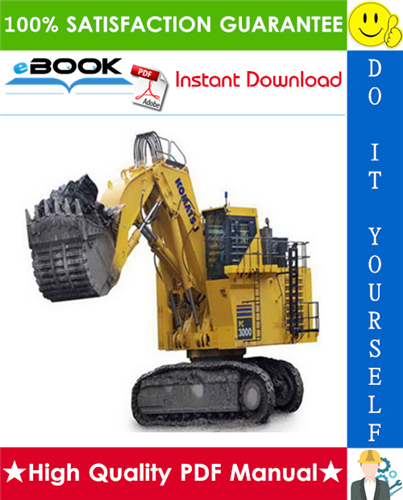 Thumbnail ☆☆ Best ☆☆ Komatsu PC3000-1 Hydraulic Mining Shovel Operation & Maintenance Manual (Serial Number: 6194)