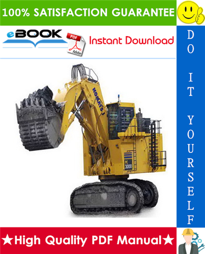 Thumbnail ☆☆ Best ☆☆ Komatsu PC3000-6 Hydraulic Mining Shovel Operation & Maintenance Manual (Serial Number: 6219)