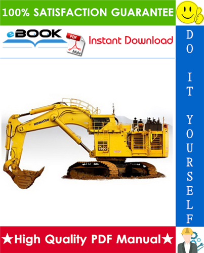 Thumbnail ☆☆ Best ☆☆ Komatsu PC5500-6 Hydraulic Mining Shovel Operation & Maintenance Manual (Serial Number: 15019)