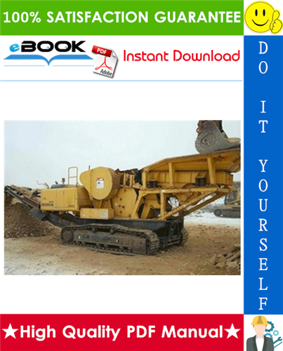 Thumbnail ☆☆ Best ☆☆ Komatsu BR350JG-1 Mobile Crusher Operation & Maintenance Manual (Serial Number: 1232 and up)