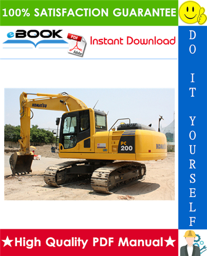 Thumbnail ☆☆ Best ☆☆ Komatsu PC200Z-6 Hydraulic Excavator Operation & Maintenance Manual (Serial Number: C10568 and up)