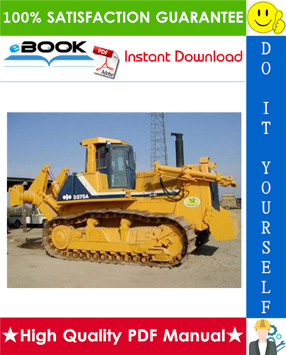 Thumbnail ☆☆ Best ☆☆ Komatsu D375A-5 Bulldozer Radio Control Special - Small Electric Power - Specification Operation & Maintenance Manual