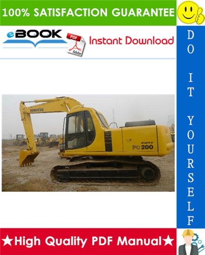 Thumbnail ☆☆ Best ☆☆ Komatsu PC200-5, PC200LC-5, PC220-5, PC220LC-5 Hydraulic Excavator Operation & Maintenance Manual