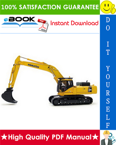Thumbnail ☆☆ Best ☆☆ Komatsu PC400-5, PC400LC-5 Hydraulic Excavator Operation & Maintenance Manual (Serial Number: 20001 and up)