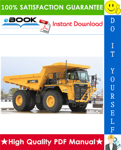 Thumbnail ☆☆ Best ☆☆ Komatsu HD465-5, HD605-5 Dump Truck Operation & Maintenance Manual  (Serial Number: 4651 and up, 1015 and up)