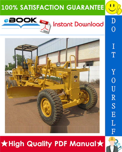 Thumbnail ☆☆ Best ☆☆ Komatsu GD605A-3, GD655A-3 Motor Grader Operation & Maintenance Manual