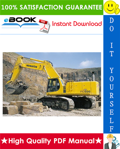 Thumbnail ☆☆ Best ☆☆ Komatsu PC600-6, PC600LC-6 Hydraulic Excavator Operation & Maintenance Manual (Serial Number: 11001 and up)