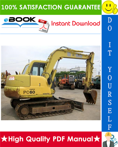 Thumbnail ☆☆ Best ☆☆ Komatsu PC60-7 Hydraulic Excavator Operation & Maintenance Manual (Serial Number: 59597 and up)