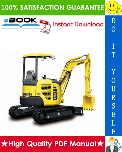 Thumbnail ☆☆ Best ☆☆ Komatsu PC27MR-X1, PC30MR-X1, PC35MR-X1 Hydraulic Excavator Operation & Maintenance Manual